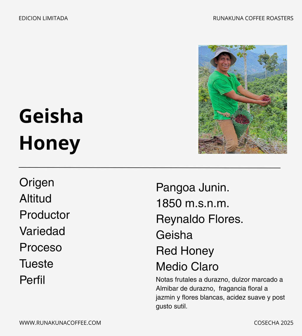 Edicion Microlote Geisha Honey - Junín